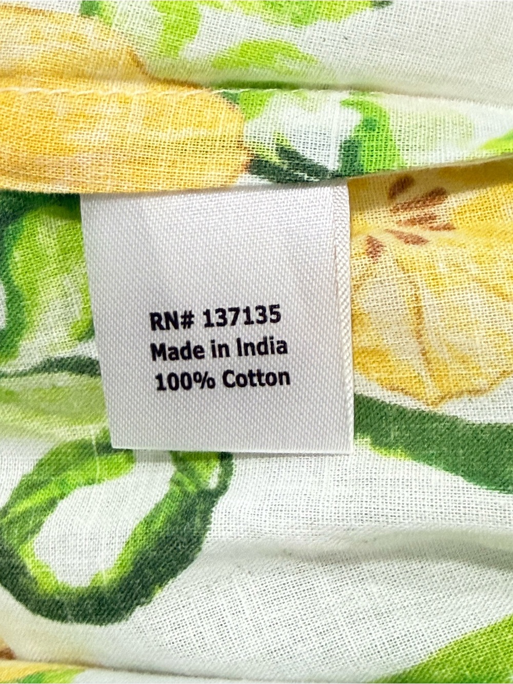 Floral Stand-Collar Maxi Dress in White, Yellow & Green - Picture 12 of 15